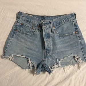 Levi's 501 Light Blue Jean Shorts
